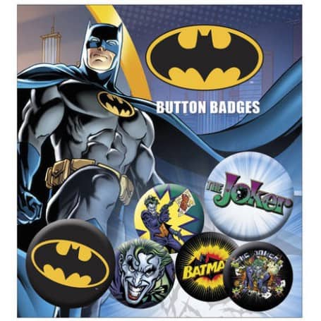 DC Comics Pin Badges 6-Pack Batman & Joker