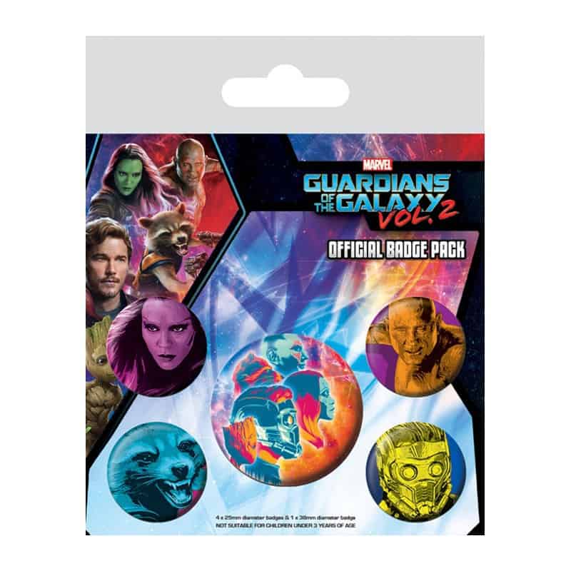 Guardians of the Galaxy Vol. 2 Pin Badges 5-Pack Cosmic