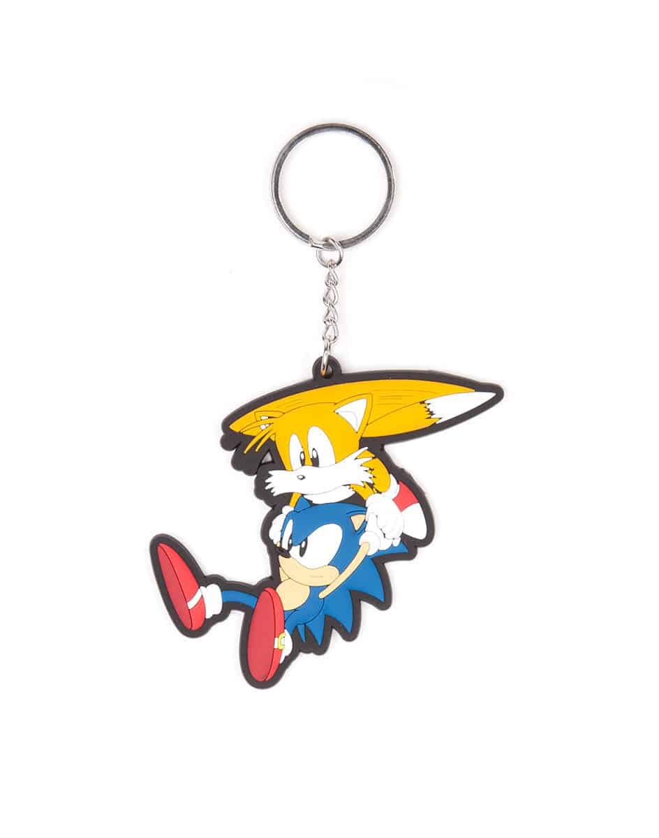 Sega - Sonic and Tails Rubber Keychain
